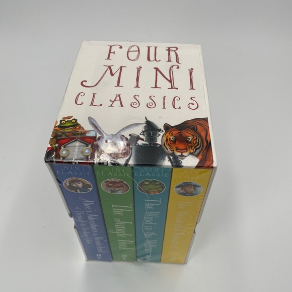 Four Mini Classics Childrens Book Set Collection Wonderful Wizard Oz Jungle Book - Picture 6 of 8
